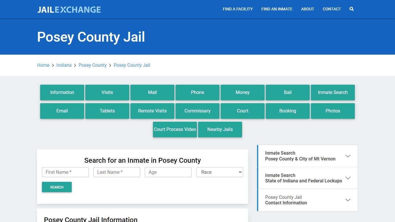 Posey County Jail Roster Lookup, IN, Inmate Search - Jail Exchange